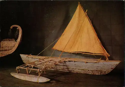 Dahlem-Berlin Museum für Völkerkunde Segelboot Kiribati  Mikronesien 1980
