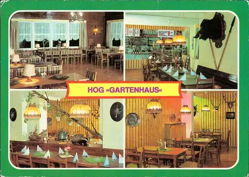 Ansichtskarte Pansfelde-Falkenstein/Harz Ausflugsgaststätte "Gartenhaus" 1980