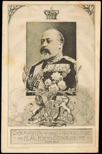 SOUVCHIR OF THE CORONATION OF H.M.KING EDWARD VII Adel und Persönlichkeiten 1902