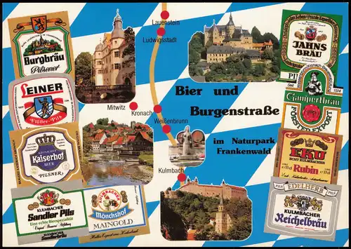 .Bayern Bayern (Allgemein) Bier- und Burgenstraße, Bier-Sorten 1990