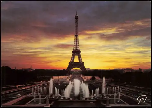 CPA Paris Eiffelturm Trocadéro et la tour Eiffel 1990