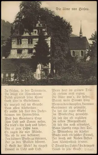 Ansichtskarte Hirsau-Calw Die Ulme - Text AK 1914