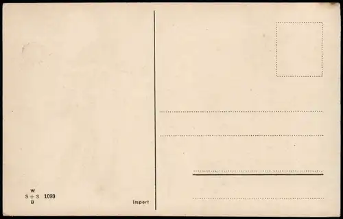 Ansichtskarte  Prosit Neujahr! Neujahr Sylvester New Year Mann und Ziege 1912