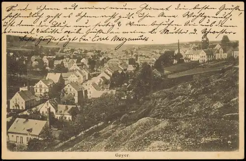 Ansichtskarte Geyer Stadtpartie 1905