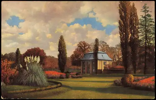 Großer Garten-Dresden Großer Garten im Herbst. Stimmungsbild Photochromie 1912