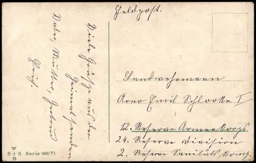 Ansichtskarte  So leben, so leben wir.. Scherzkarte Soldat 1922