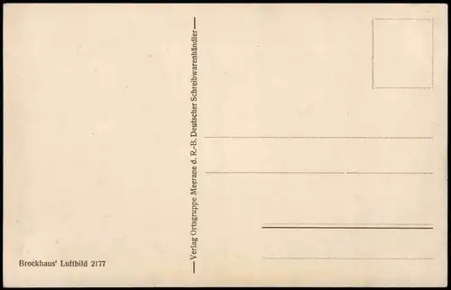 Ansichtskarte Meerane Luftbild Innenstadt 1928