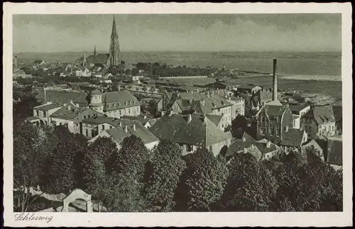 Ansichtskarte Schleswig (Sleswig/Slesvig) Stadtblick 1928