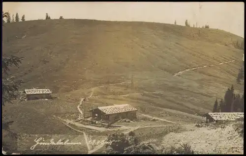 Ansichtskarte Schliersee Gindel-Alm, Fotokarte 1924