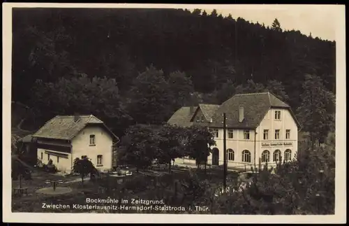 Ansichtskarte Bad Klosterlausnitz Bockmühle im Zeitzgrund. Stadtroda 1932