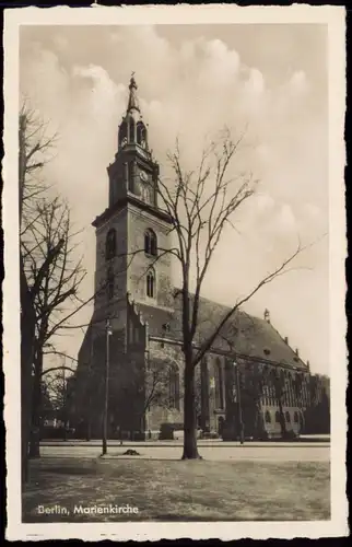 Ansichtskarte Mitte-Berlin St.-Marienkirche - Fotokarte 1934