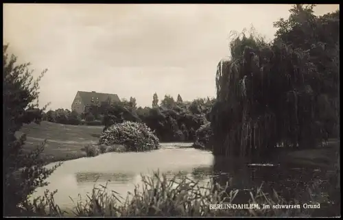 Ansichtskarte Dahlem-Berlin Im schwarzen Grund - Fotokarte 1928