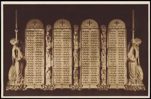 Ansichtskarte Meißen Kriegergedächtniskirche Altar aus Porzellan 1928