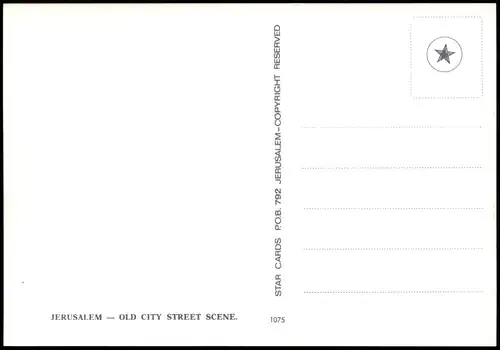 Jerusalem  (רושלים) Altstadt OLD CITY STREET SCENE, Teppich-Händler 1970
