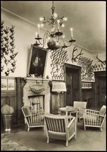 Doberschau-Gaußig  Erholungsheim der TU Universität Dresden Kaminzimmer 1966