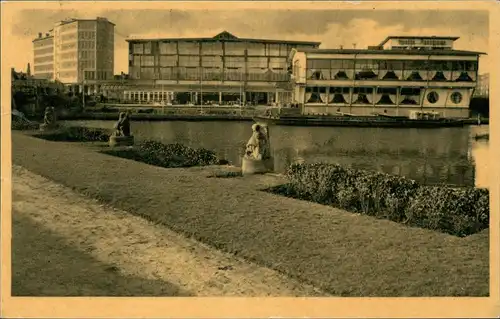 Amsterdam Amsterdam Ortsansicht Apollohal met Rijksverzekeringsbank. 1954