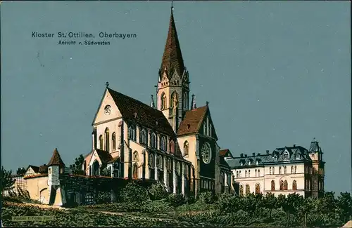 St. Ottilien Kloster St. Ottilien Oberbayern Ansicht v. Südwesten 1910