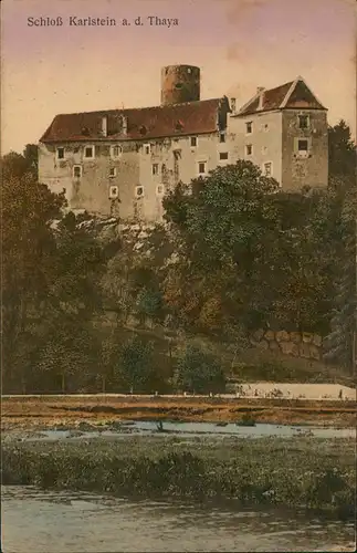 Ansichtskarte Karlstein an der Thaya Schloß Karlstein a. d. Thaya 1920