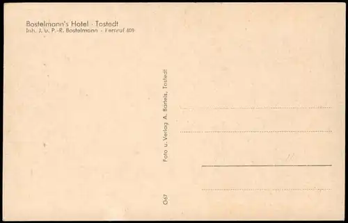 Ansichtskarte Tostedt Bostelmann's Hotel 1968