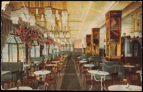 Ansichtskarte Plauen (Vogtland) Kaffeehaus Trömel Onyx Saal 1920