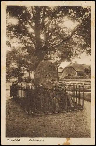 Ansichtskarte Wandsbek-Hamburg Gedenkstein 1931