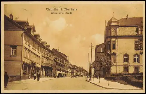 Ansichtskarte Clausthal-Zellerfeld Goslarsche Straße 1926