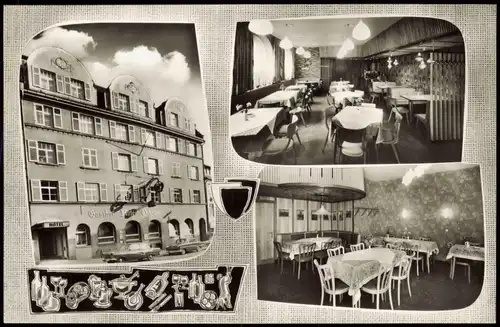 Ansichtskarte Schweinfurt Hotel Restaurant Roter Ochse 1962