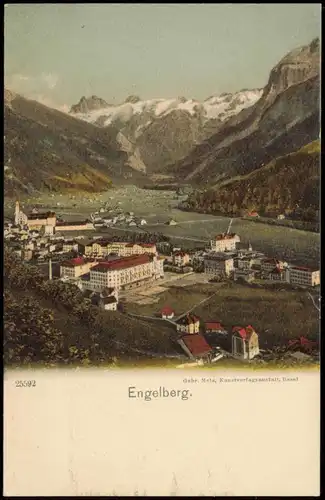 Ansichtskarte Engelberg OW Panorama-Ansicht 1900