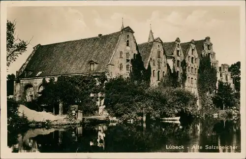 Ansichtskarte Lübeck Alte Salzspeicher Gebäude 1922