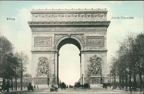 CPA Paris Pariser Triumphbogen Arc de Triomphe 1910