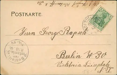 Ansichtskarte Braunschweig Burg Dankwarderode mit Dom 1905