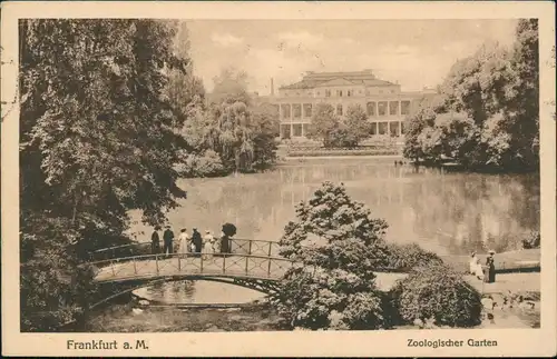 Ansichtskarte Frankfurt am Main Zoologischer Garten (Zoo) 1923