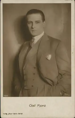 Ansichtskarte  Film/Fernsehen/Theater - Schauspieler Olaf Fjord 1940