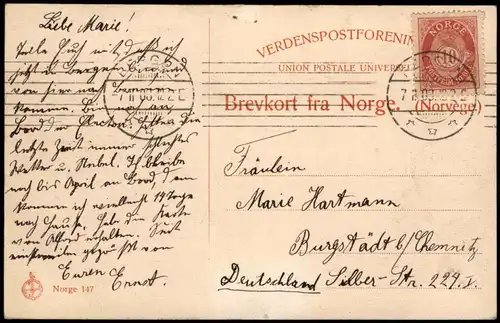 Norwegen Norge Norway Lappen Trachten Lappeleier  Native People 1908