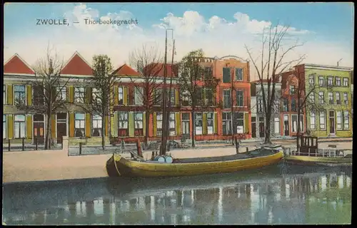 Postkaart Zwolle Zwolle Thorbeckegracht 1914
