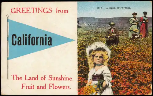 Kalifornien California The Land of Sunshine, Fruit and Flowers 1913