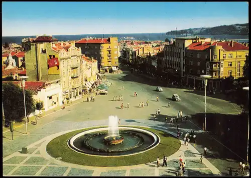 Postcard Warna Варна Der Platz der 9. September 1971