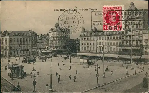 Sint-Joost-ten-Node Brüssel  Bruxelles Place Rogier / Rogierplaats 1929