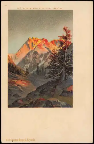 CPA Chamonix-Mont-Blanc Mont Blanc - Künstlerkarte 1911