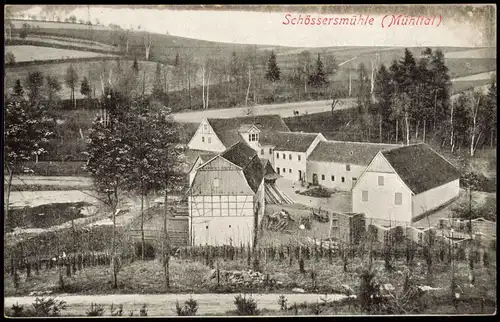Ansichtskarte Mühltal Schössersmühle Mühltal. 1915