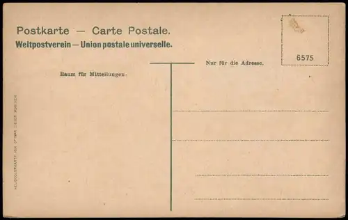 Postcard Tetschen-Bodenbach Decín Schloß 1915