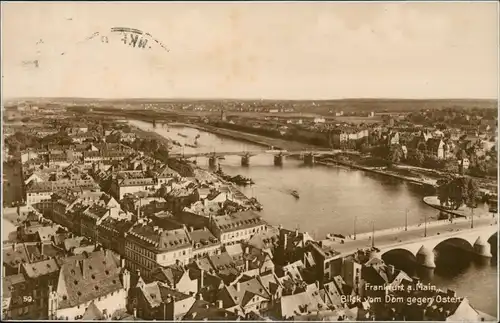 Ansichtskarte Frankfurt am Main Blick vom Dom gegen Osten 1927