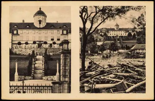 Bad Gottleuba Berggießhübel 2-Bild-Karte    vor/nach dem Unwetter 1927