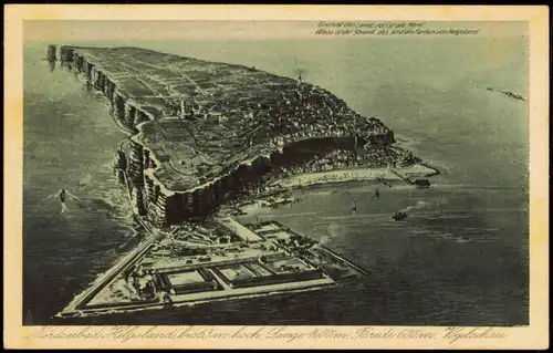 Ansichtskarte Helgoland (Insel) Luftbild Vogelschau-Perspektive 1920