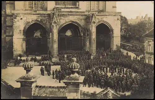 Foto  Militär 1.WK Konzert vor dem Dom 1914 Privatfoto