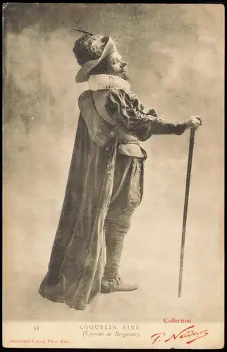 .Frankreich Typen Trachten France COQUELIN AINÉ (Cyrano de Bergerac) 1912
