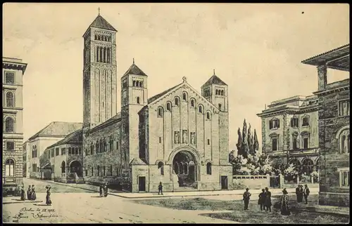 Cartoline Rom Roma Erste Deutsch-evangelische Kirche 1912