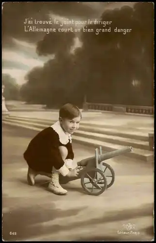 .Frankreich Patriotika Frankreich Patrie France Militär Fotokunst 1916