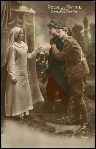 Patriotika France Frankreich POUR LA PATRIE Entre deux Batailles 1917