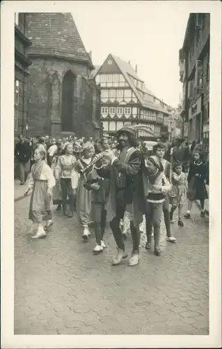 Ansichtskarte Hameln Rattenfänger und Kinder 1963